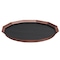 Service Ideas Paneled Tray with Removable Insert, 14"diameter, Stainless Steel, Rose Gold TRPN1614RIBSRG - alternate 1